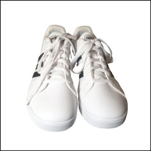 Size 5 white and black Adidas